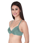 Medium Coverage Non Padded Wired Seamed Bra-CB-202