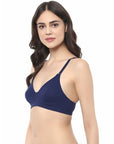 Full Coverage Non padded Non Wired Bra With Detachable Straps-CB-323