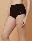 High Rise Full Coverage Cotton Spandex Boyshorts (Pack of 2)