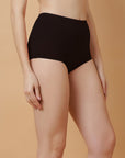 High Rise Full Coverage Cotton Spandex Boyshorts (Pack of 2)