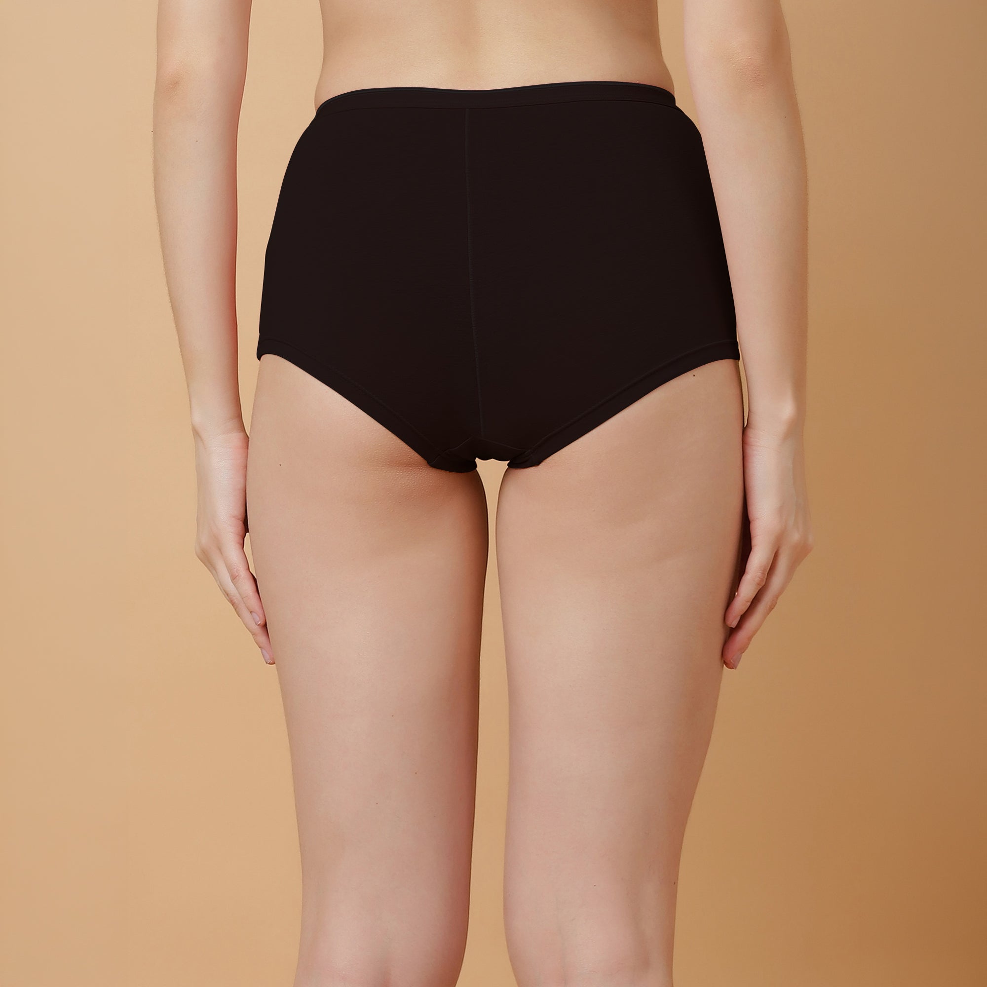 High Rise Full Coverage Cotton Spandex Boyshorts (Pack of 2)