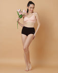 High Rise Full Coverage Cotton Spandex Boyshorts (Pack of 2)