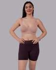 Non Padded Non Wired Full Coverage Cotton Spandex Encircled T-shirt Bra
