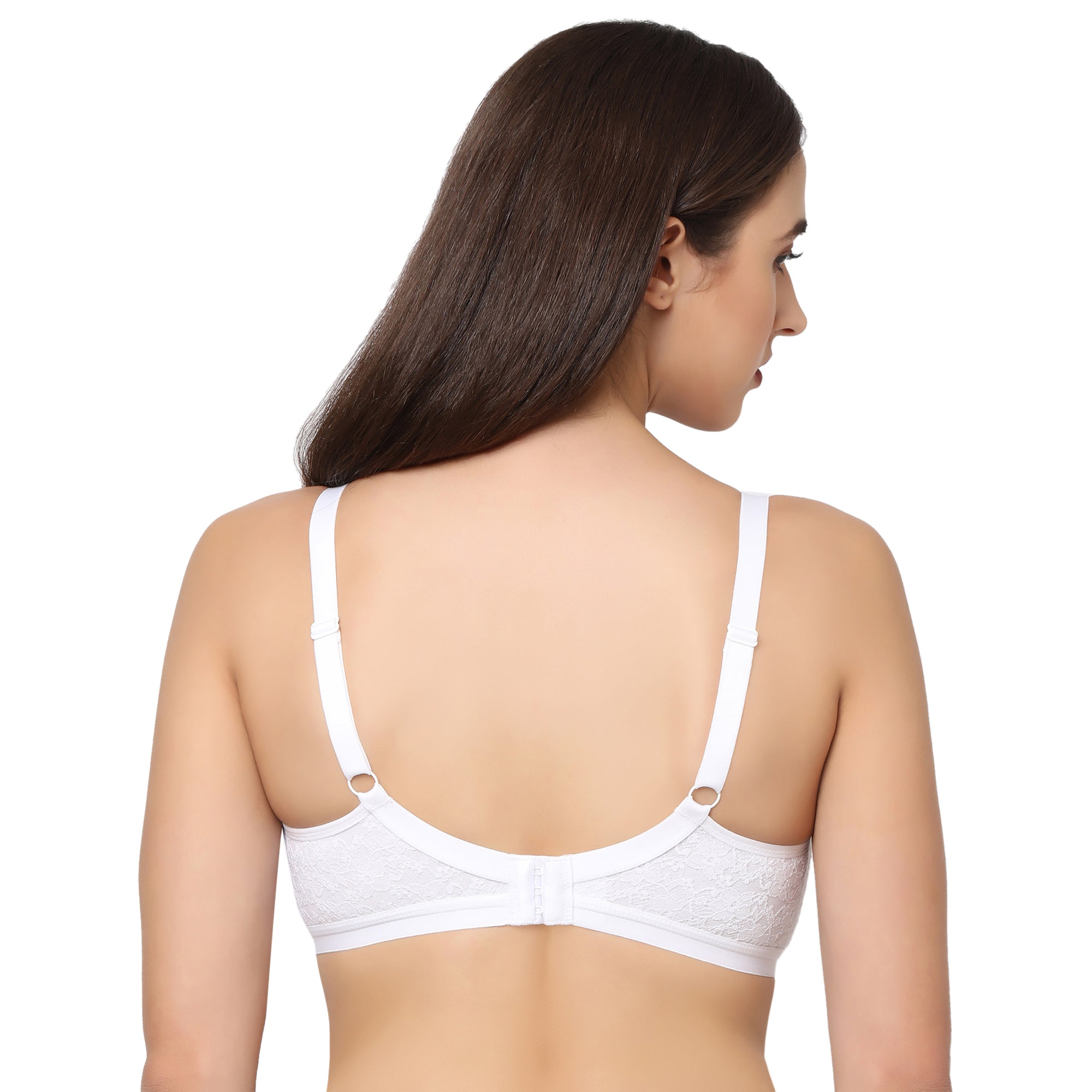 Full coverage cross over non padded non wired bra-CB-405