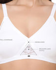 Full coverage cross over non padded non wired bra-CB-405