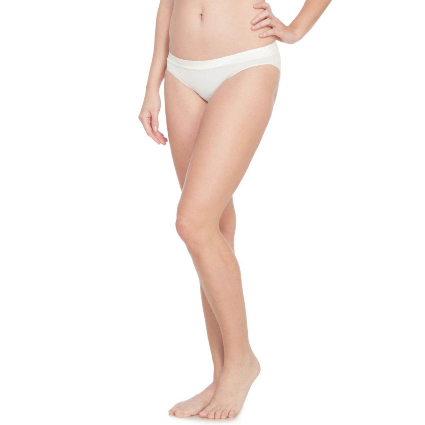 SOIE Woman - Cotton Solid Satin Panelled Panty Combo (PACK OF 3) - Panty -for Women