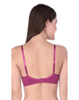 Semi Coverage Non Padded Non wired Cross Over Seamless Bra (PACK OF 2) CB-402