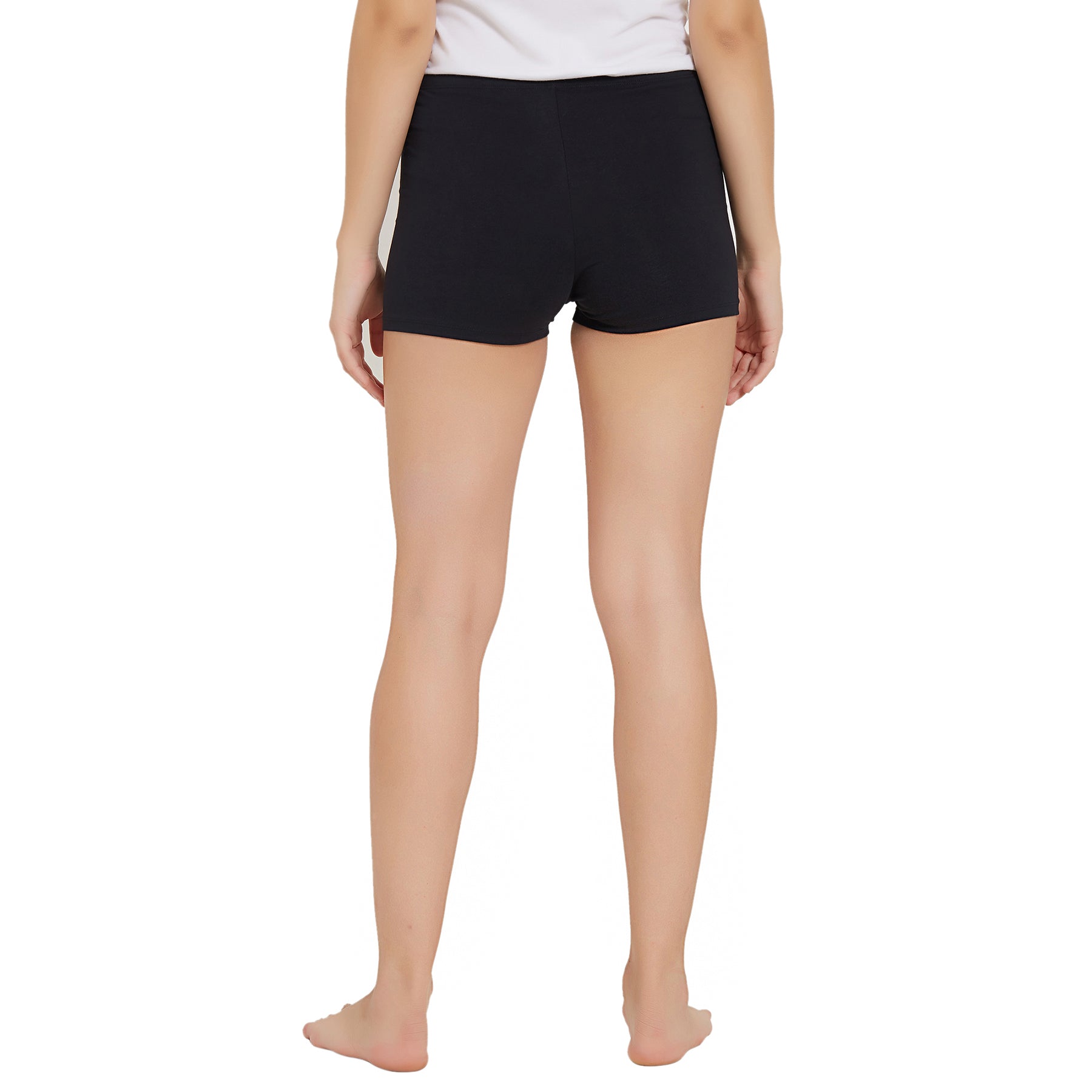 Solid Cotton Spandex Cycling Shorts (PACK of 2) CS-2