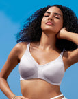 Ultra-Lightly Padded Non Wired Full Coverage Bra with Spacer Cups-CB-143