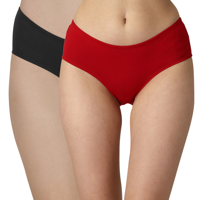Seamless Panty Cotton No Panty Lines Bikini Brief Combo (Pack of 4