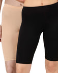 Polyamide Spandex Knee Length Cycling Shorts (PACK of 2) CS-3