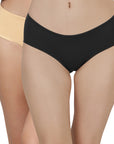 High Coverage Mid Rise Solid Cotton Brief Panty Combo (Pack of 2) - 2MR-26