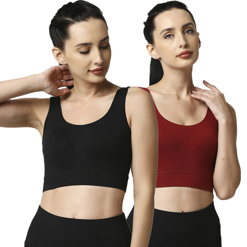 PACK OF 3 Womens Non Wired Non Padded Sports bra underwear set