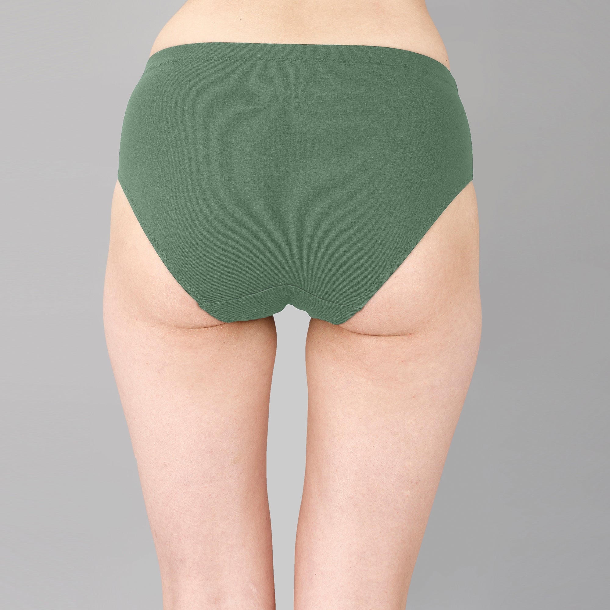 High Rise Full Coverage Solid Colour Cotton Stretch Hipster Panty (Pack of 3)