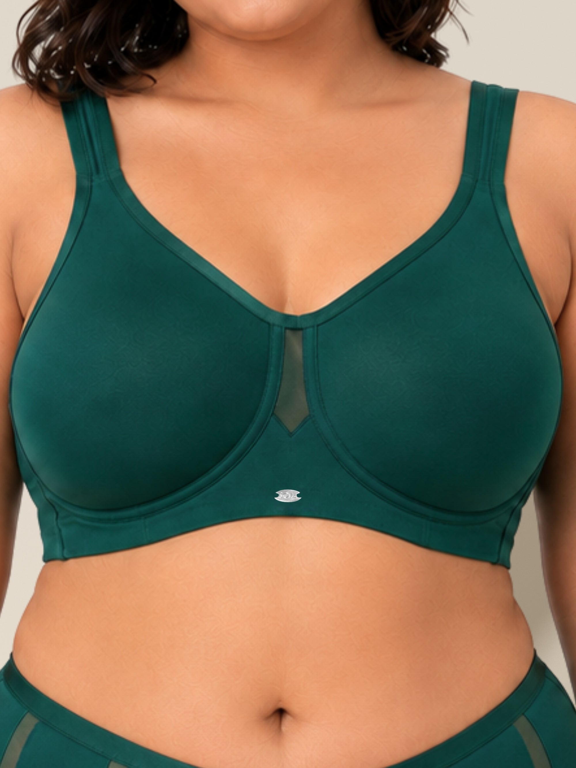 Full Coverage Minimizer Bra with No-Show Cups