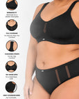 Full Coverage Minimizer Bra with No-Show Cups