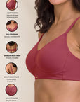 Lightly Padded Full Coverage Bra with Breezy Mesh Detail