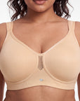 Full Coverage Minimizer Bra with No-Show Cups