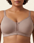 Triple-Layer No-Show Full Coverage Nylon Minimizer Bra
