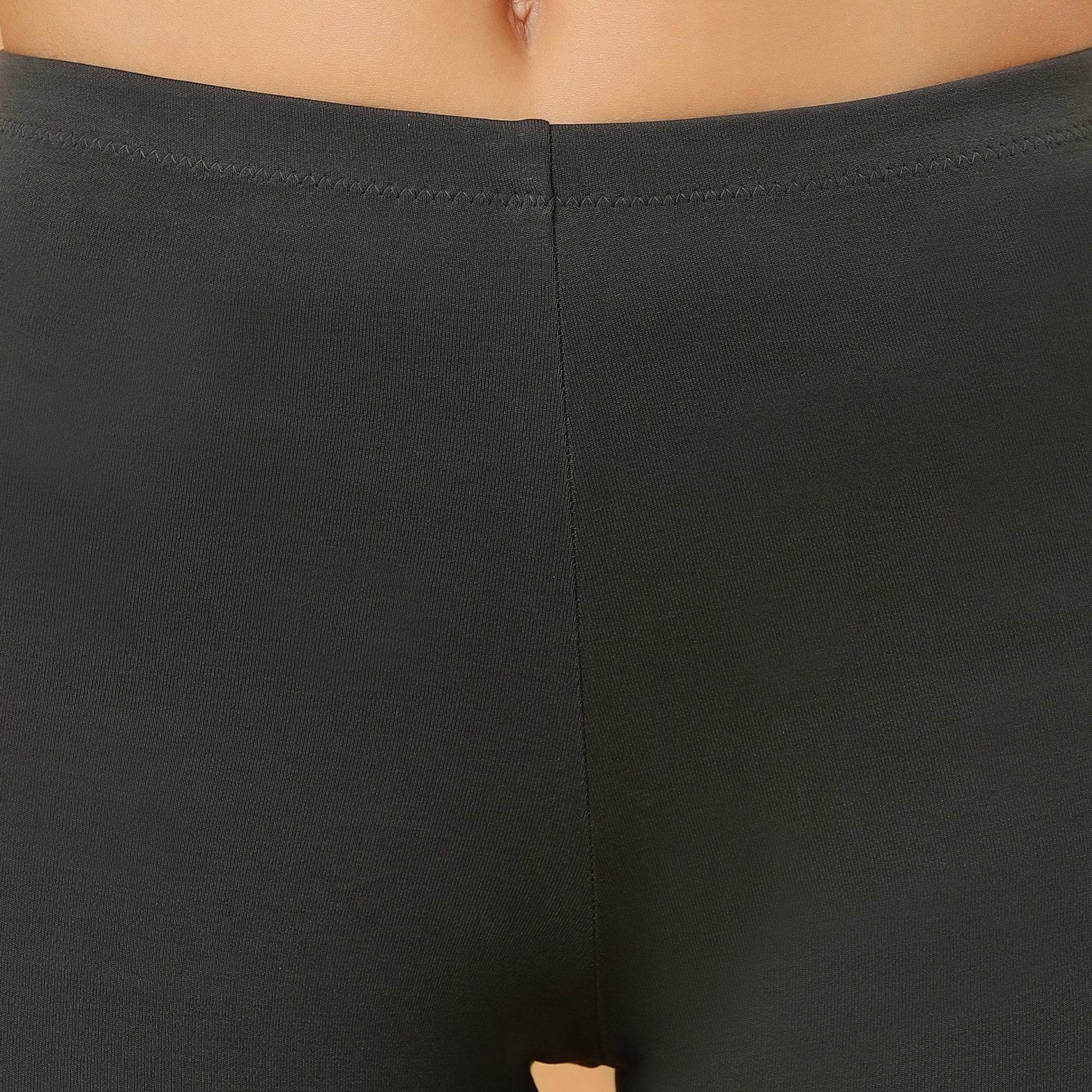 SOIE Woman - Mid Rise Breathable Cotton Spandex Knee Length Cycling Shorts - Cycling Shorts -for Women