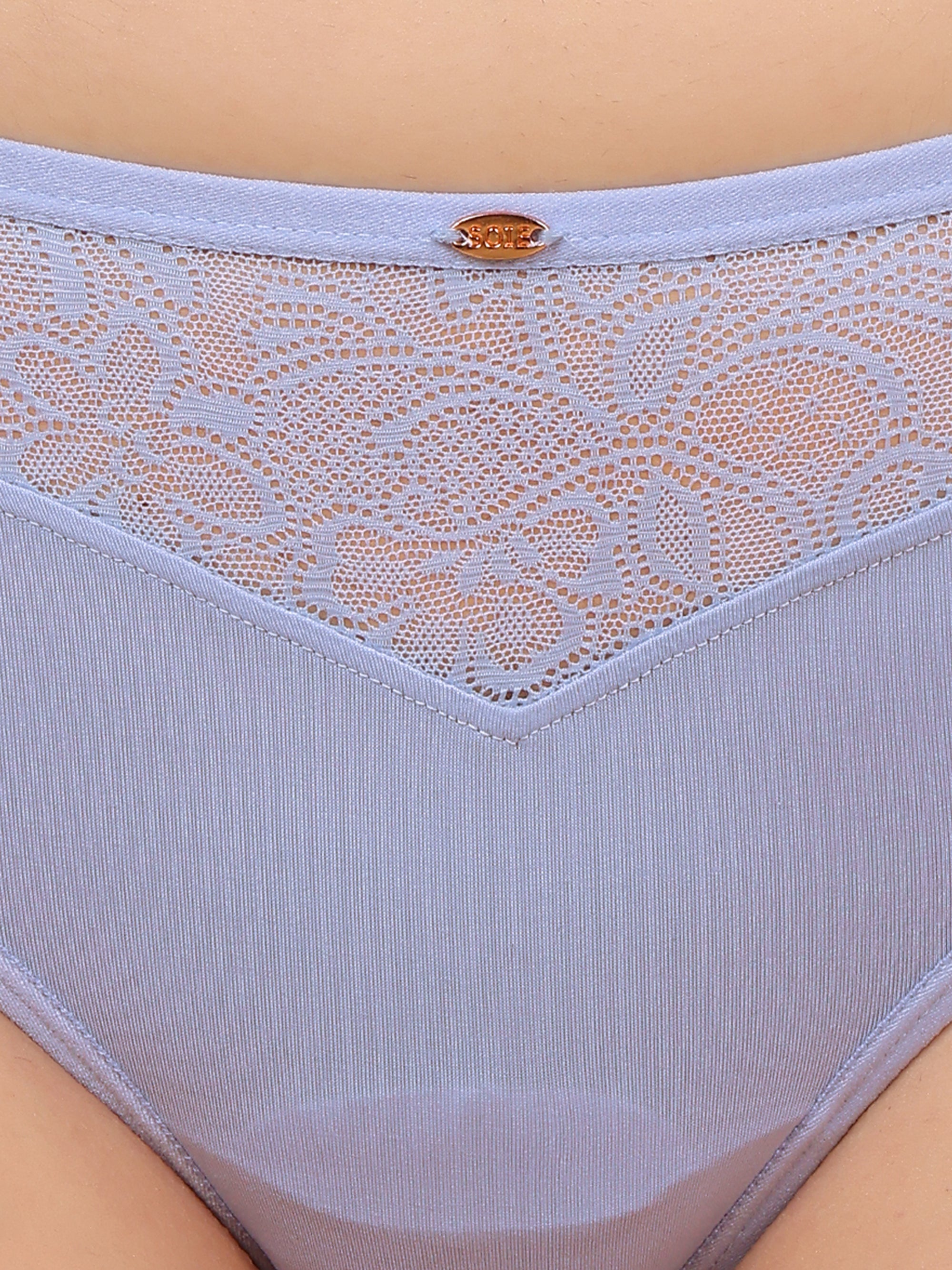 Mid Rise Medium Coverage Lacy Brief Panty