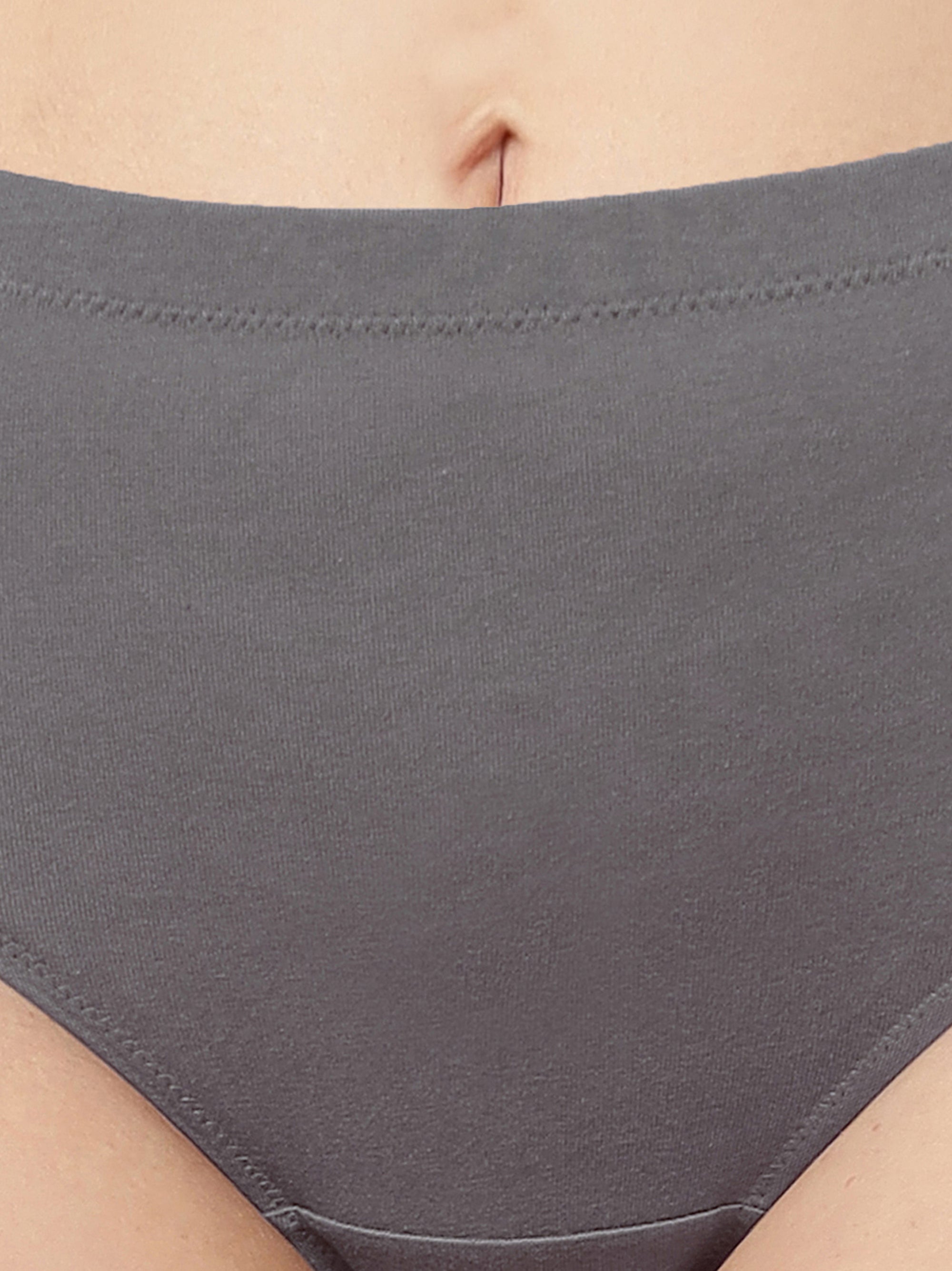 Tummy-Smoothing High Waist Cotton Briefs – Pack of 3
