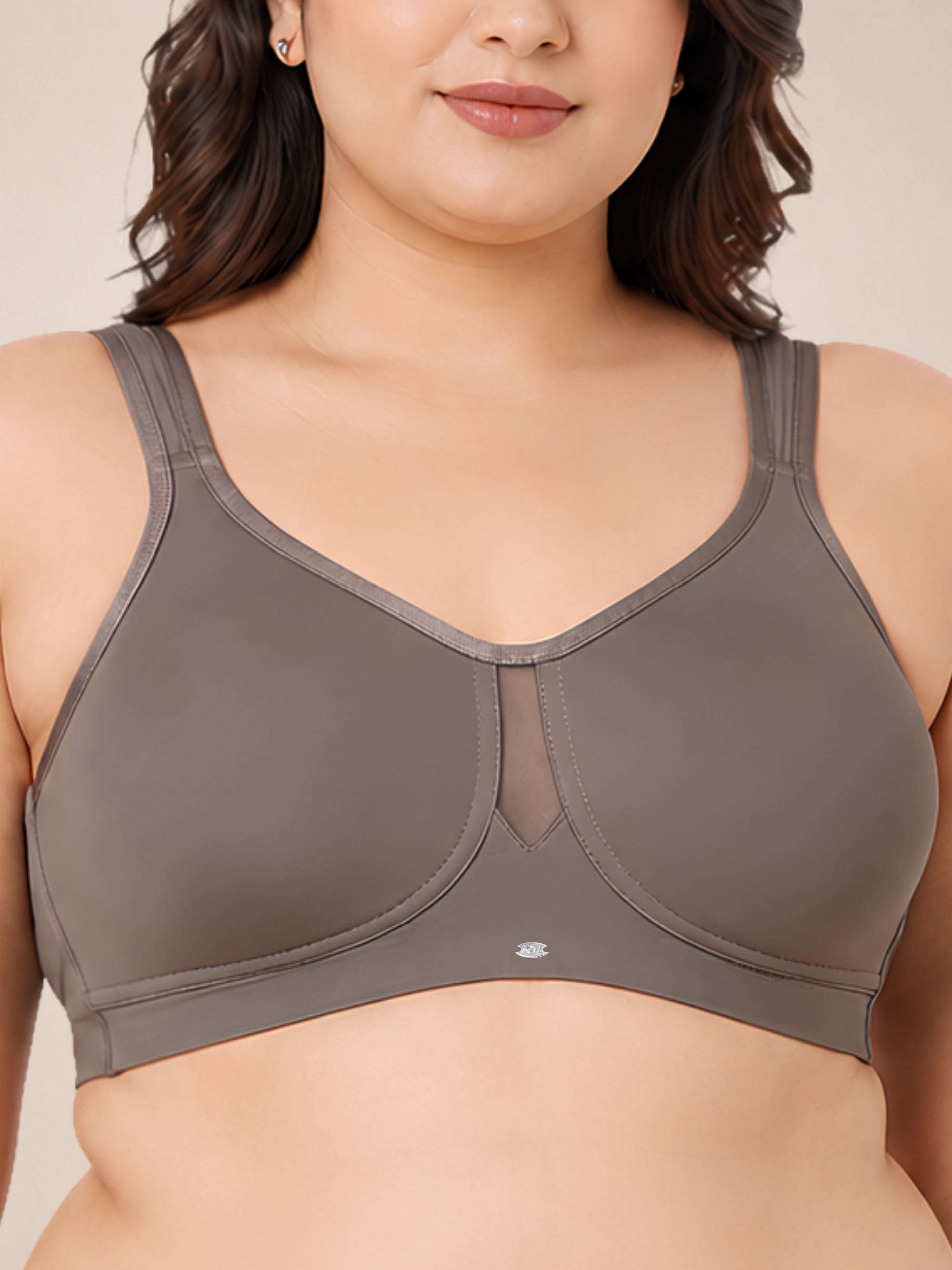 Full Coverage Minimizer Bra with No-Show Cups