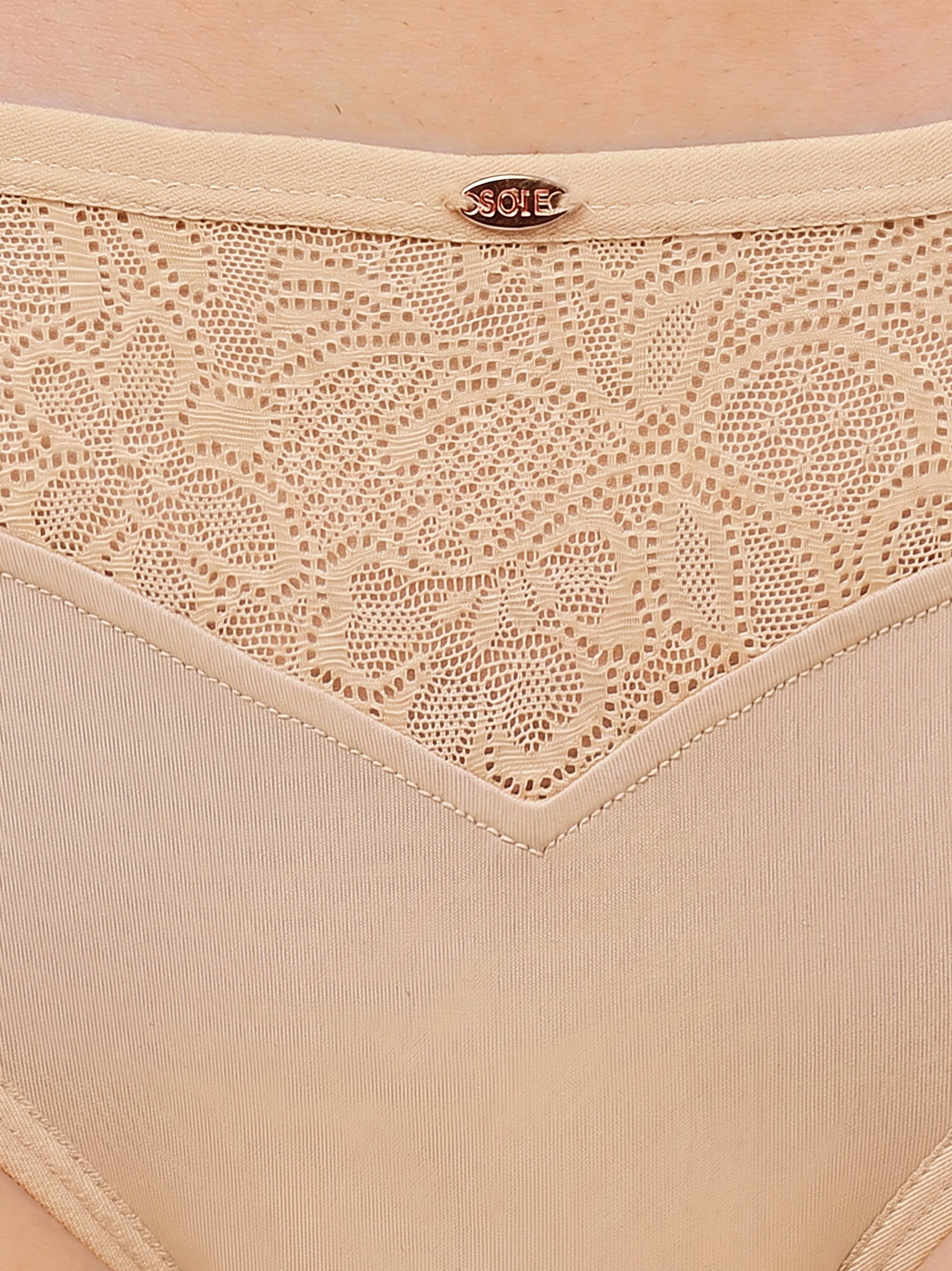 Mid Rise Medium Coverage Lacy Brief Panty