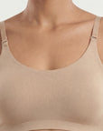 Seamless Cloud Soft Slip-on Lounge Bra with Detachable Straps