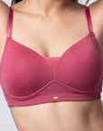 Lightly Padded Full Coverage Bra with Breezy Mesh Detail