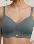 Lightly Padded Full Coverage Bra with Breezy Mesh Detail