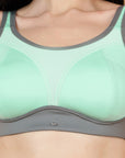 Medium Impact Lightly Padded Non Wired Extreme Coverage Sports Bra