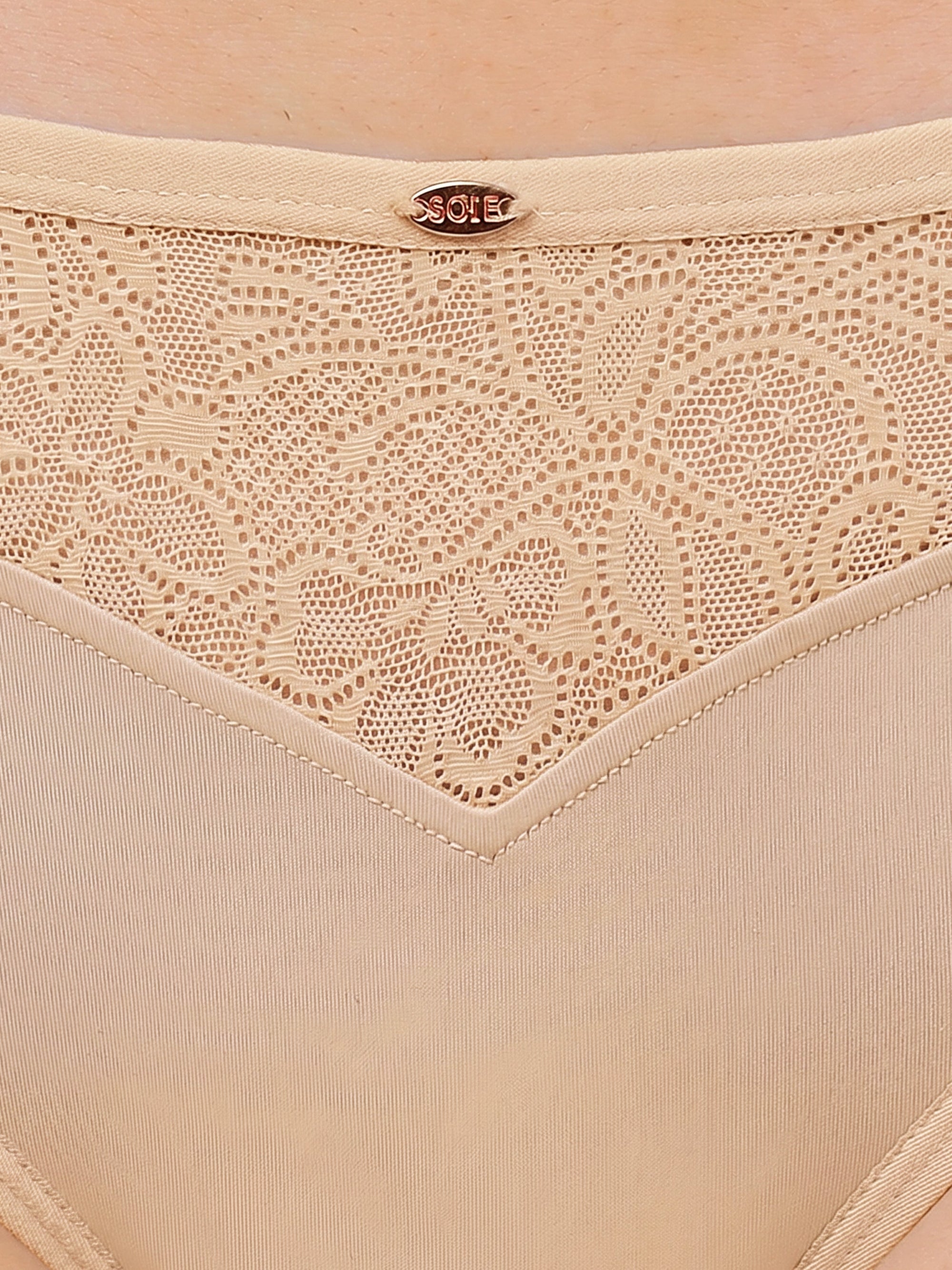 Mid Rise Medium Coverage Lacy Brief Panty