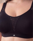 Triple-Layer Lace Cotton Full Coverage Minimizer Bra