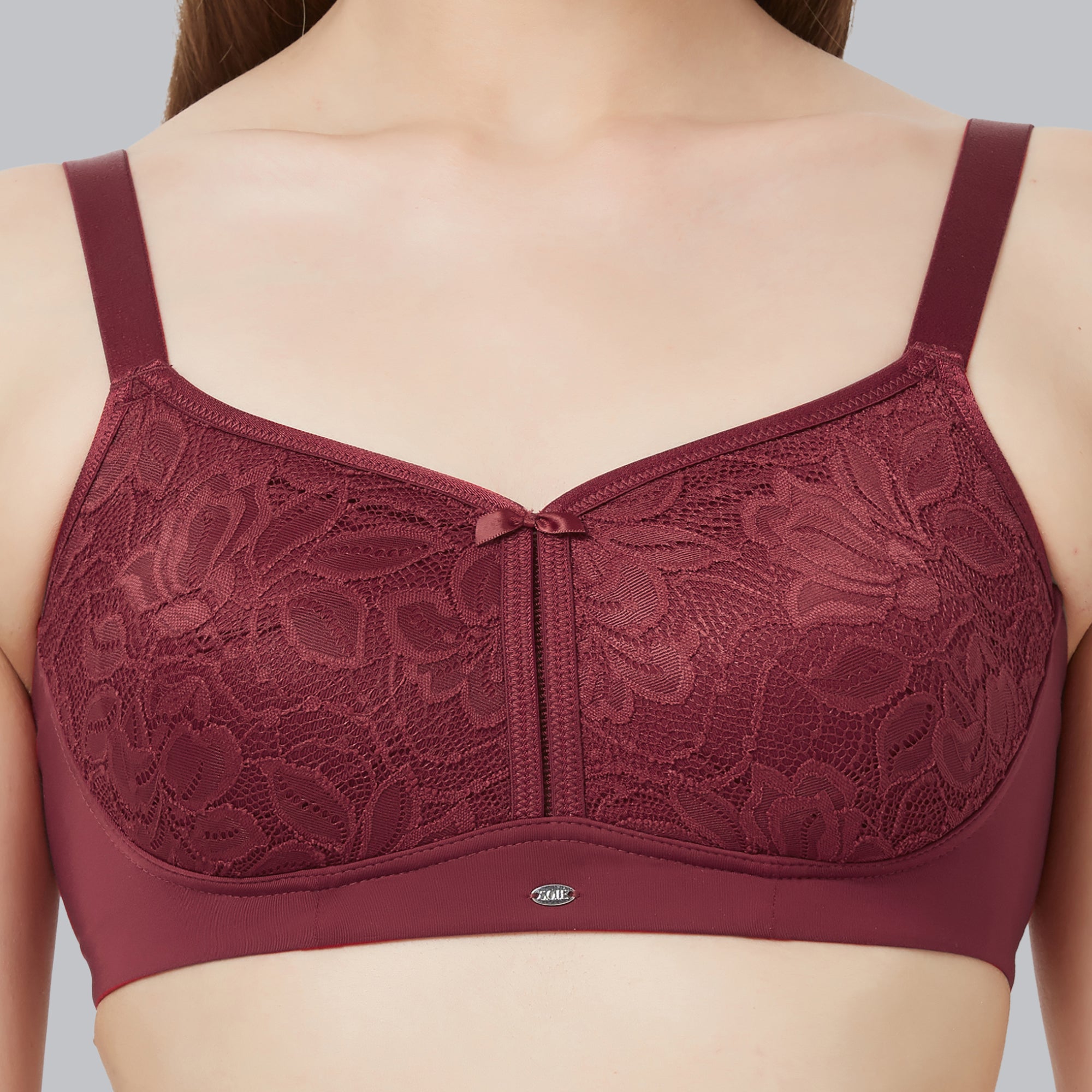 Full Coverage Non Padded Non Wired Lace Bra-FB-705