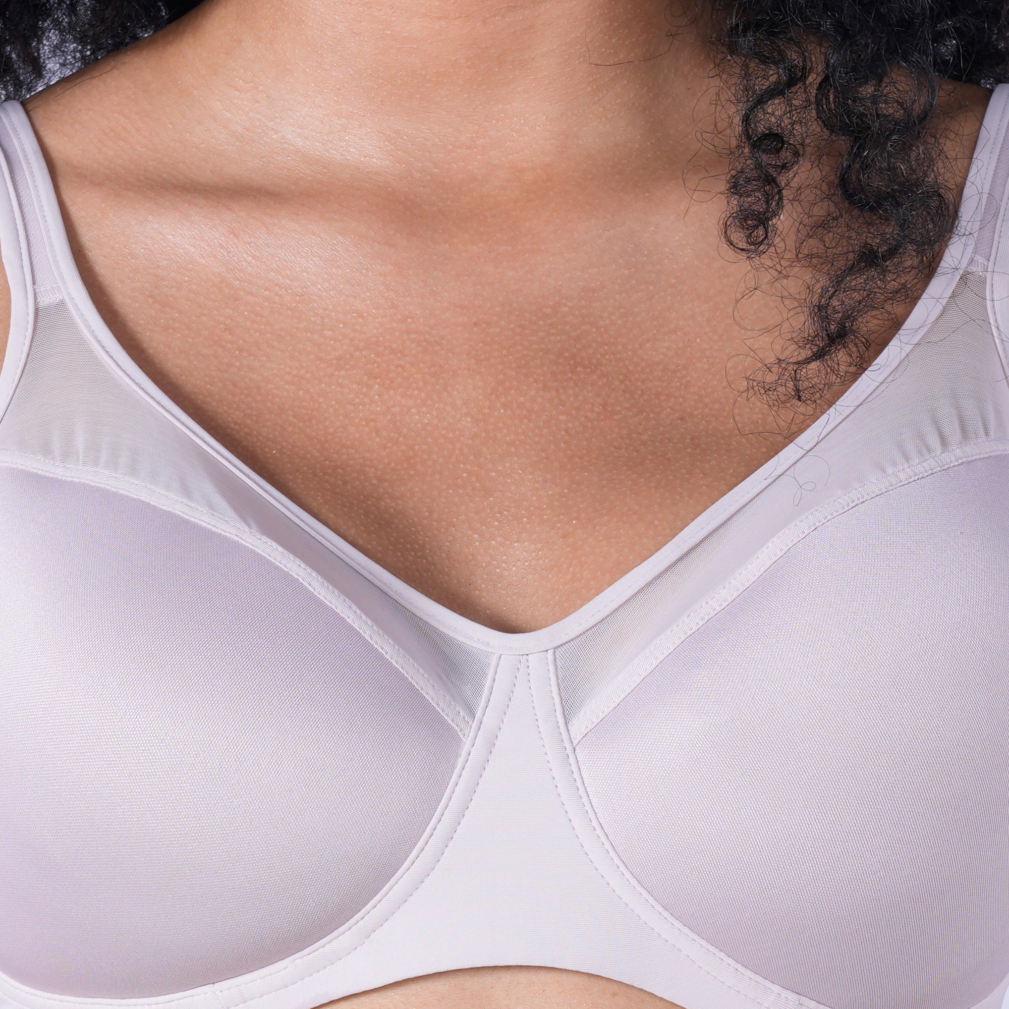 Ultra-Lightly Padded Non Wired Full Coverage Bra with Spacer Cups-CB-143