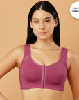 Front Closure Full Coverage Non Padded Non Wired Bra