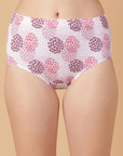 Tummy-Smoothing Printed High Waist Cotton Briefs – Pack of 3