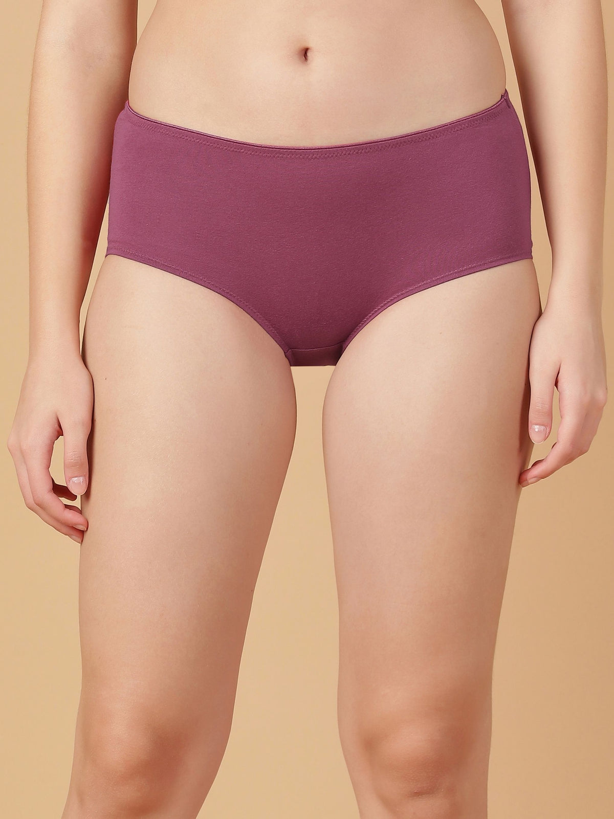 Mid Rise Cotton Hip Hugger Brief with Shiny Edge Waist (Pack of 3)