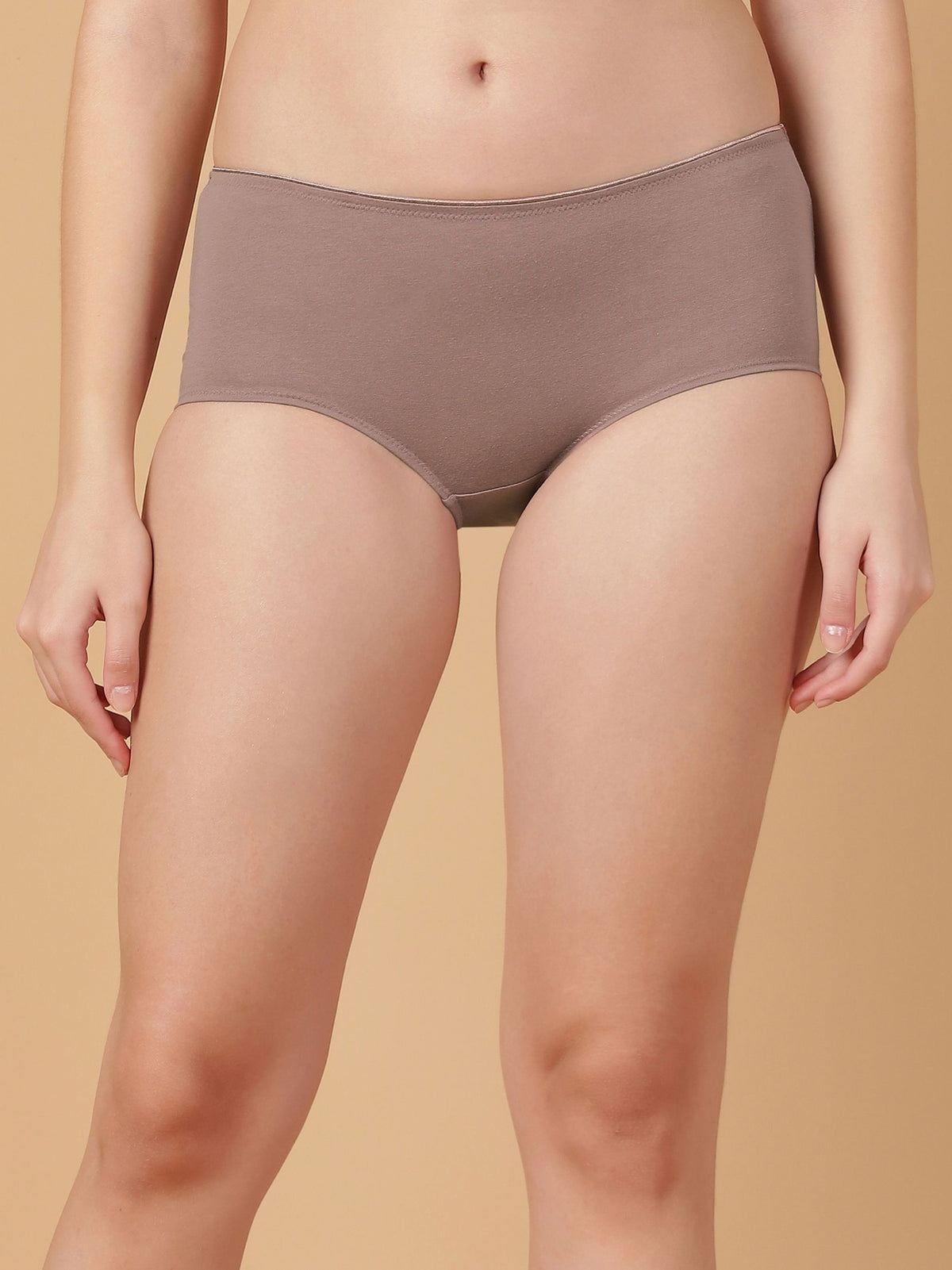 Mid Rise Cotton Hip Hugger Brief with Shiny Edge Waist (Pack of 3)