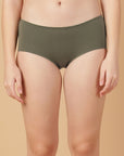 Mid Rise Cotton Hip Hugger Brief with Shiny Edge Waist (Pack of 3)