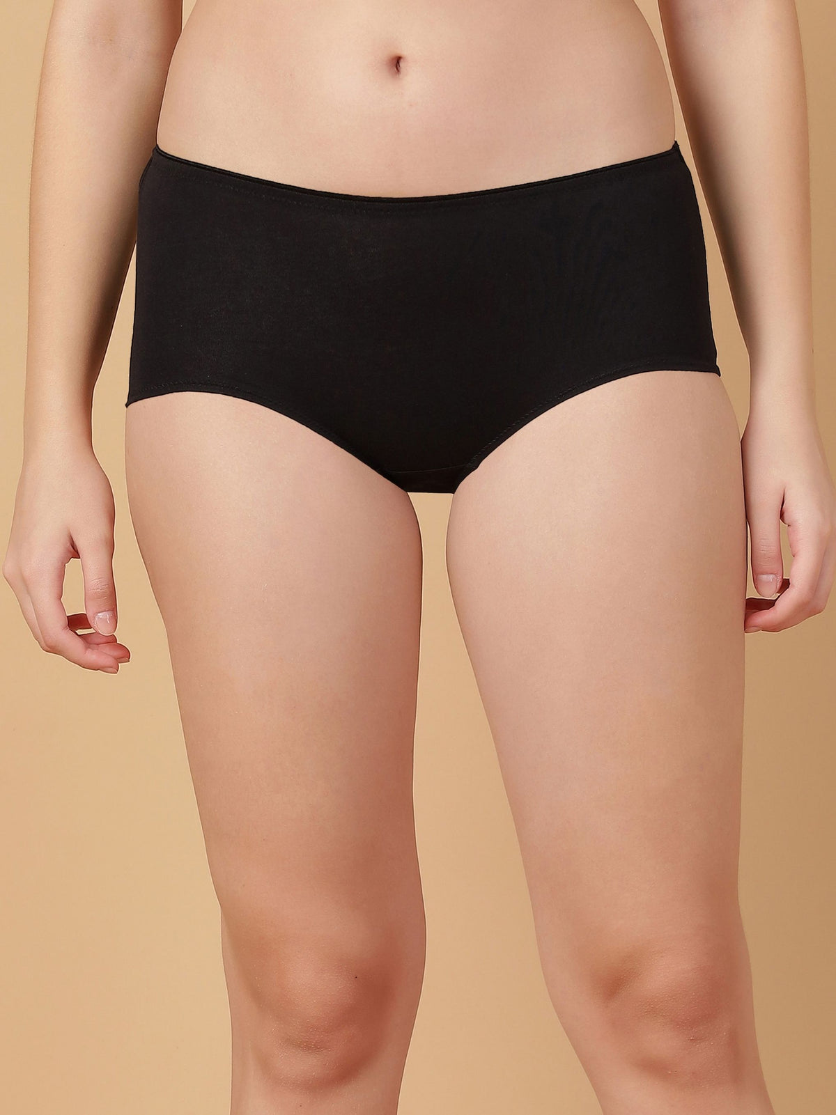 Mid Rise Cotton Hip Hugger Brief with Shiny Edge Waist (Pack of 3)