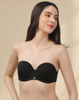 Medium Coverage Padded Underwired Multiway Transparent Back Bra