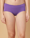 Mid Rise Cotton Hip Hugger Brief with Shiny Edge Waist (Pack of 3)