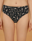High Rise Full Coverage Printed Stretch Cotton Hipster Panty (Pack of 3)