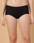 Mid Rise Cotton Hip Hugger Brief with Shiny Edge Waist (Pack of 3)