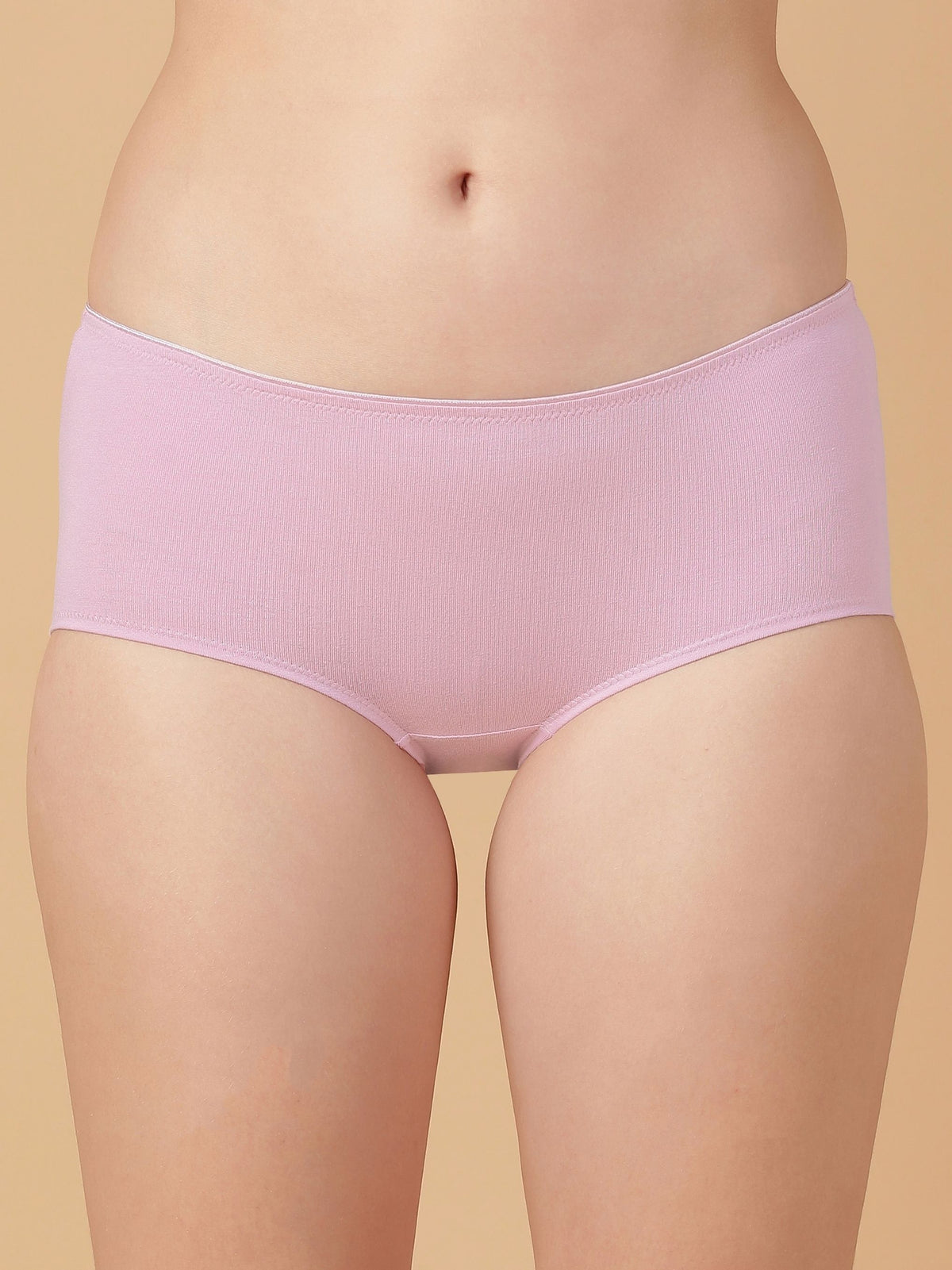 Tummy Smoothing High Rise Full Coverage Cotton Brief with Shiny Edge