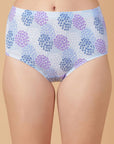 Tummy-Smoothing Printed High Waist Cotton Briefs – Pack of 3