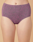 Tummy-Smoothing Printed High Waist Cotton Briefs – Pack of 3