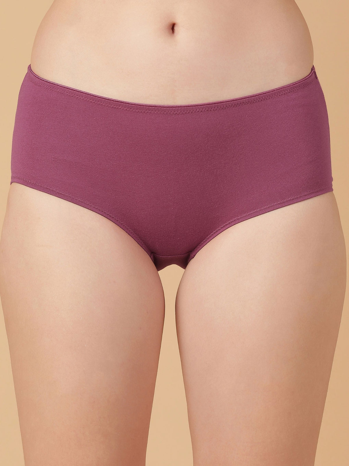 Mid Rise Cotton Hip Hugger Brief with Shiny Edge Waist (Pack of 3)